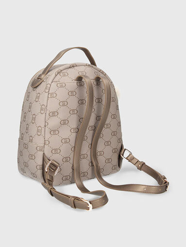 Backpack with monogram print - 3