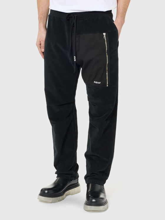 Woven black trousers - 1