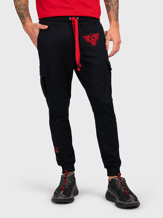 Черен спортен панталон JSP005 - 1