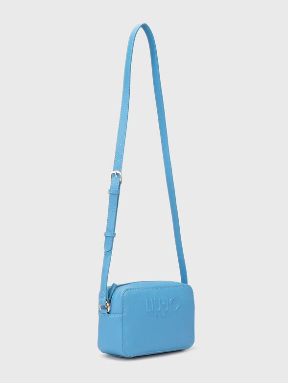 Crossbody bag in blue with logo  - 2