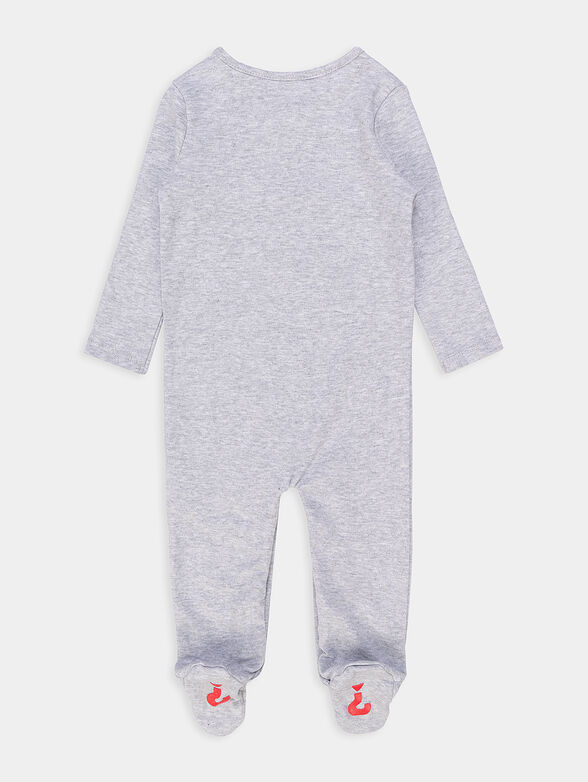 Cotton overalls with triangular logo - 2