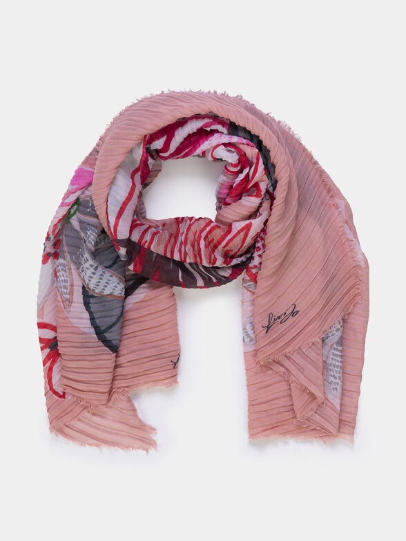 Large scarf with floral print - 2