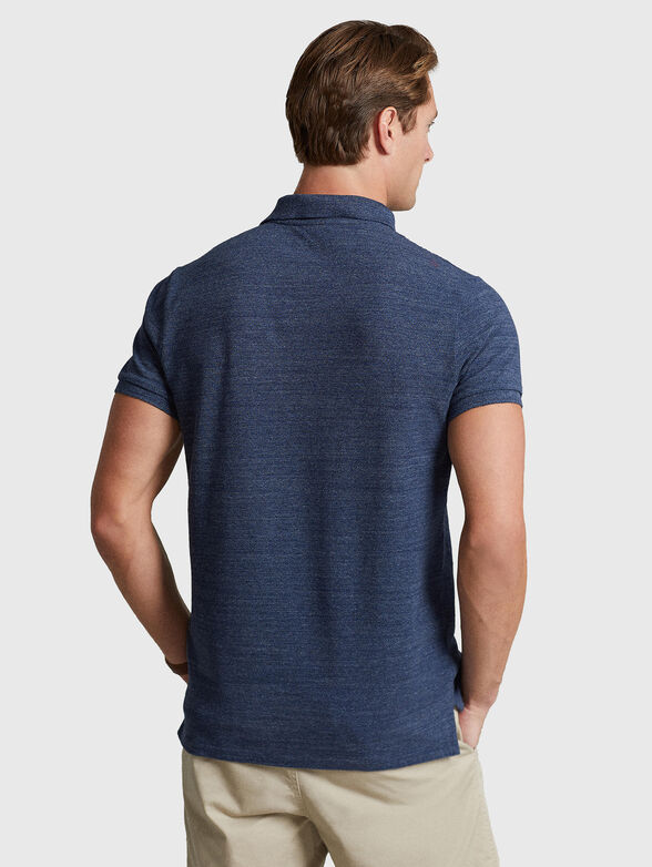 Dark blue cotton Polo-shirt - 3
