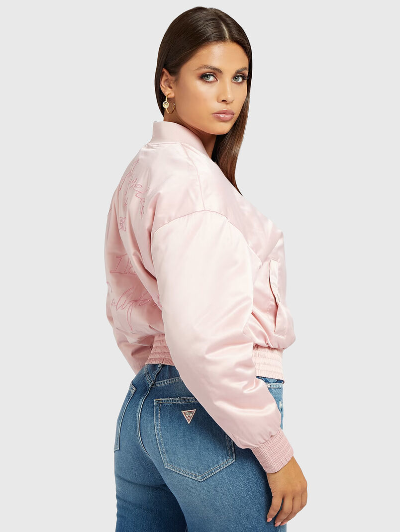 ALEXIA black bomber jacket with embroideries - 3