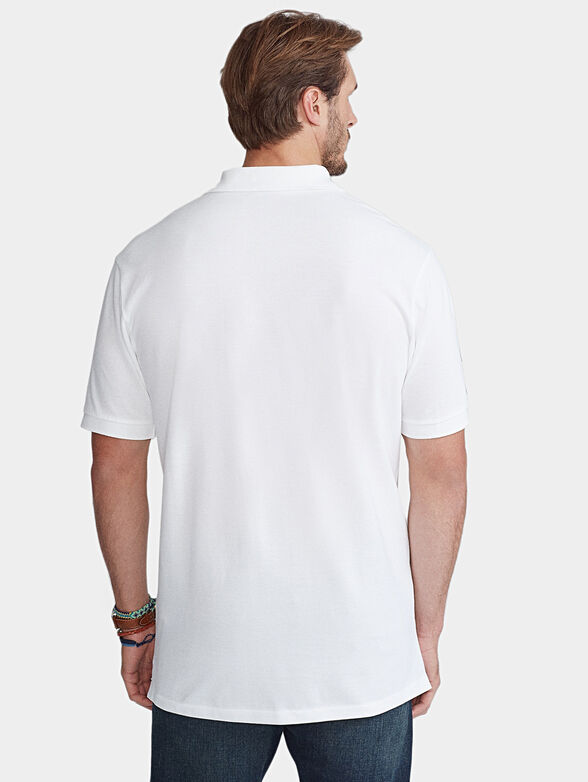 White polo-shirt with embroidery - 3