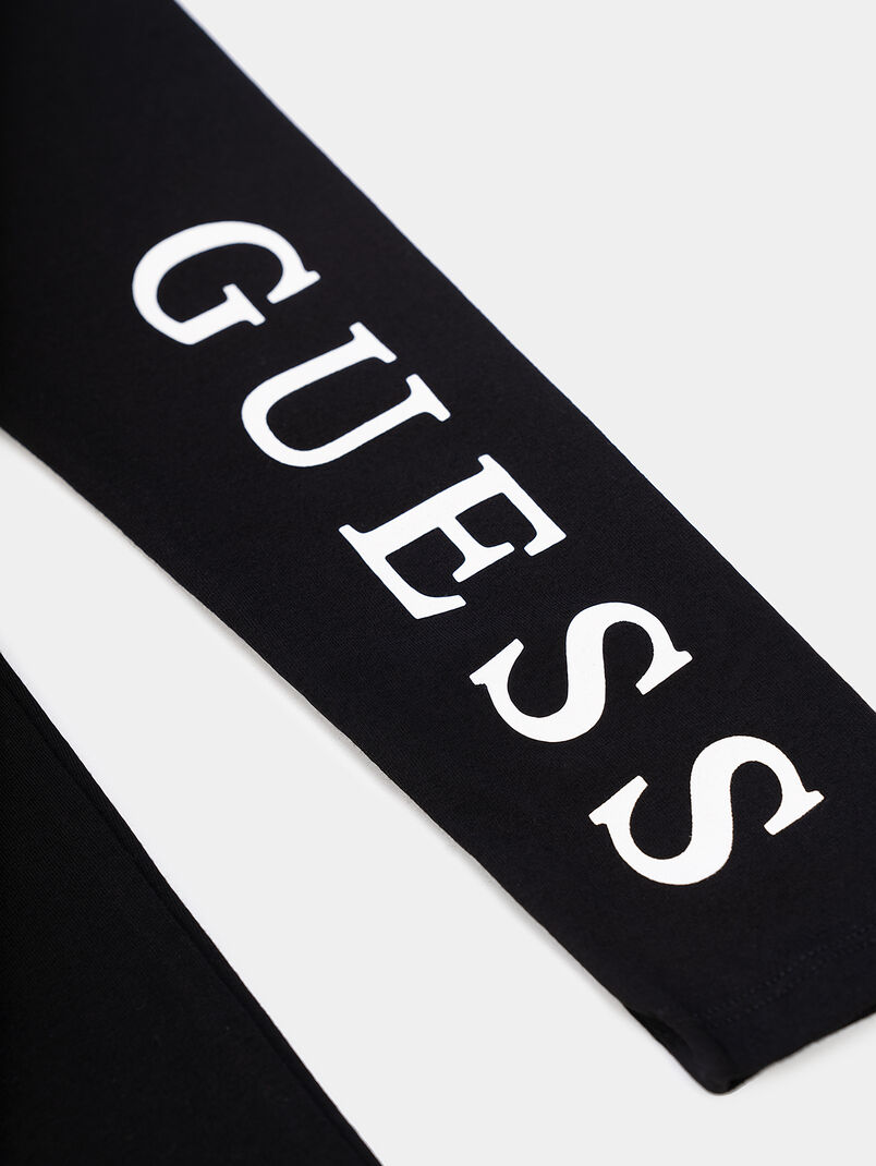 Black leggings with logo - 3