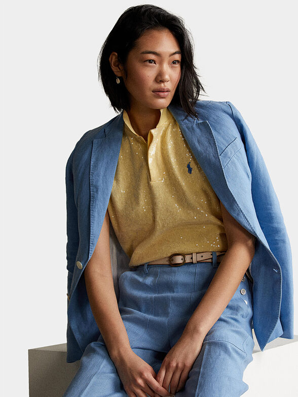 Polo-shirt with sequins - 1