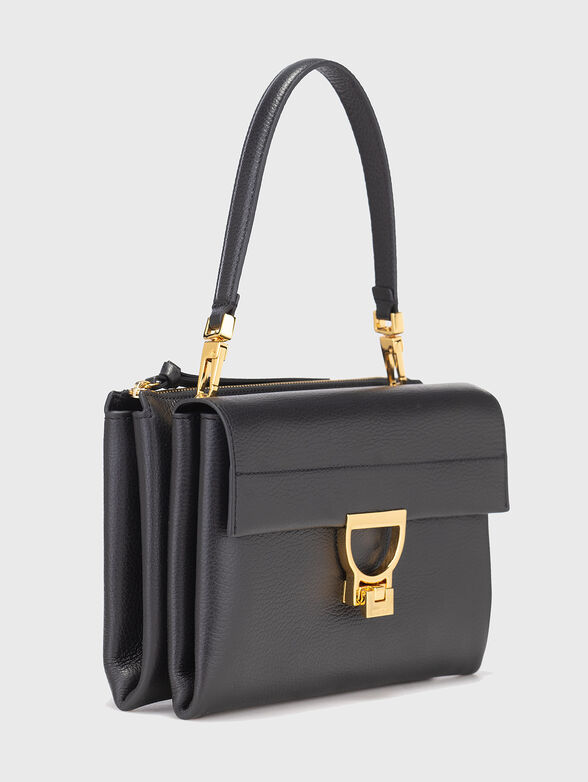 Leather bag with embossed texture - 4