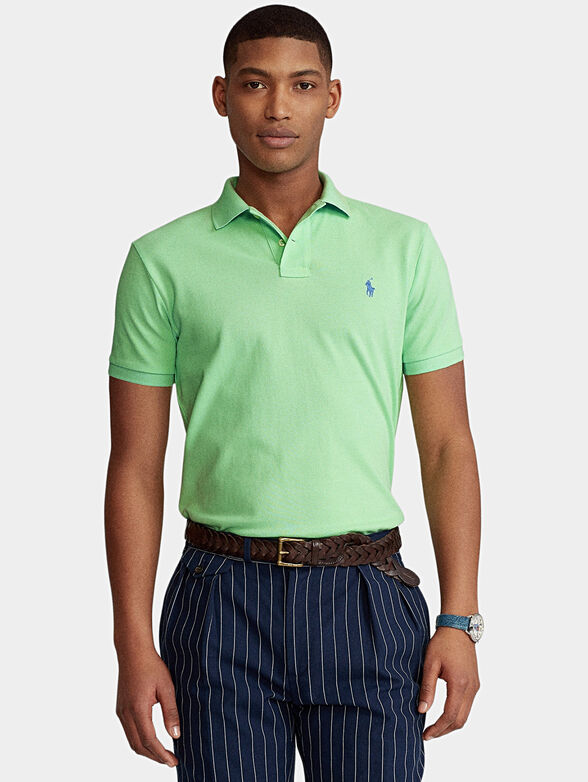Polo-shirt in pastel green color - 1