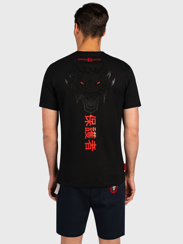 Black tee with print - 4