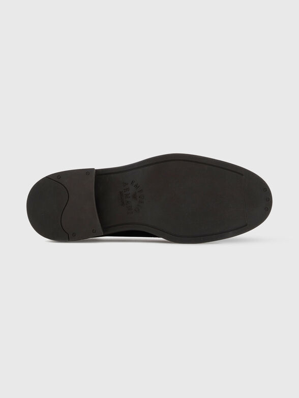 Suede Derby shoes with brogue perforations - 5