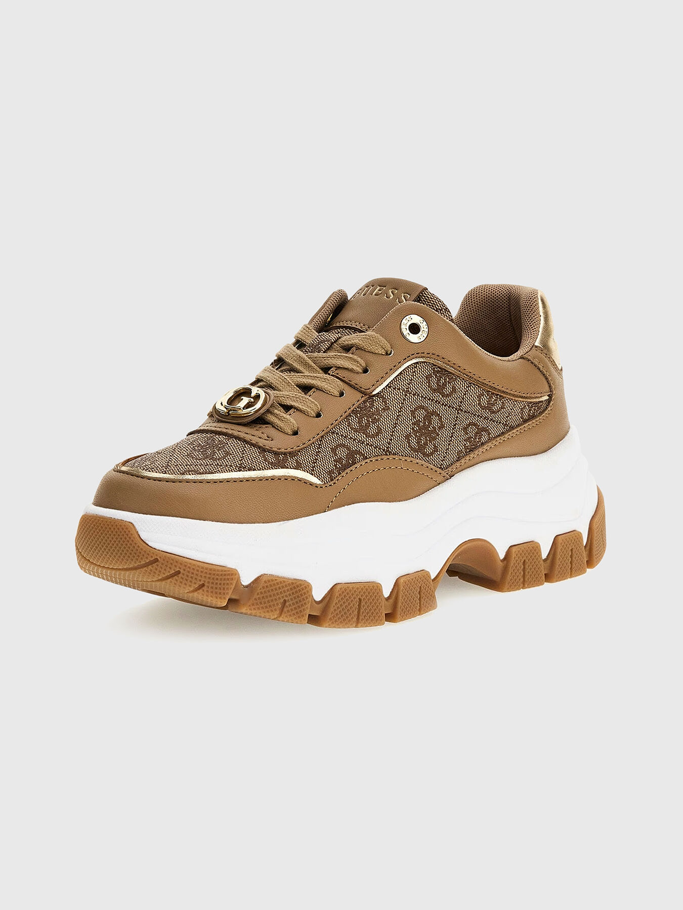 Sneakers guess beige clearance