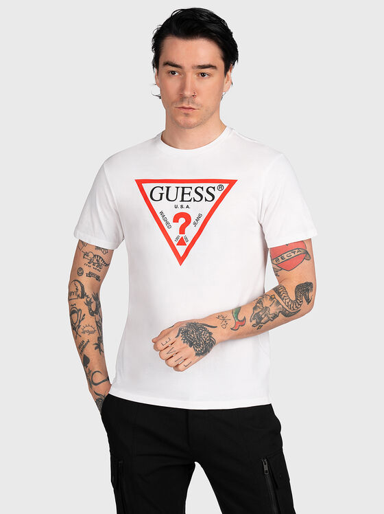 Cotton T-shirt with logo print - 1