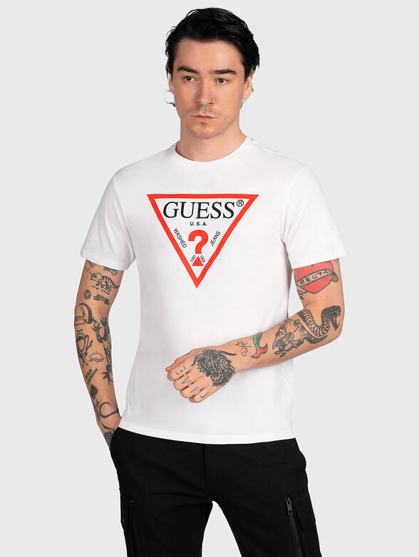 Cotton T-shirt with logo print - 1