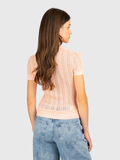 Fitted short-sleeved sweater - 3