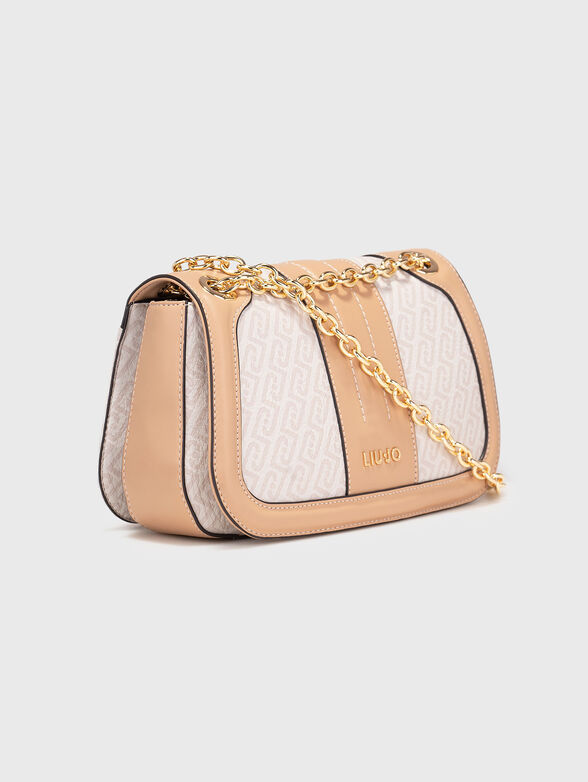 Crossbody bag with monogram logo print - 4