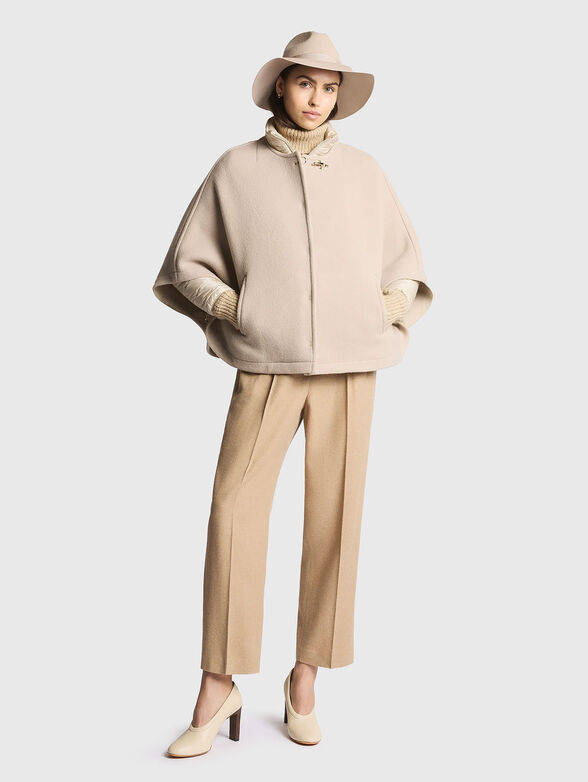 Wool and cashmere coat with padded jacket - 2