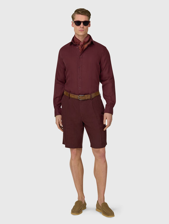 Long-sleeved linen shirt  - 2