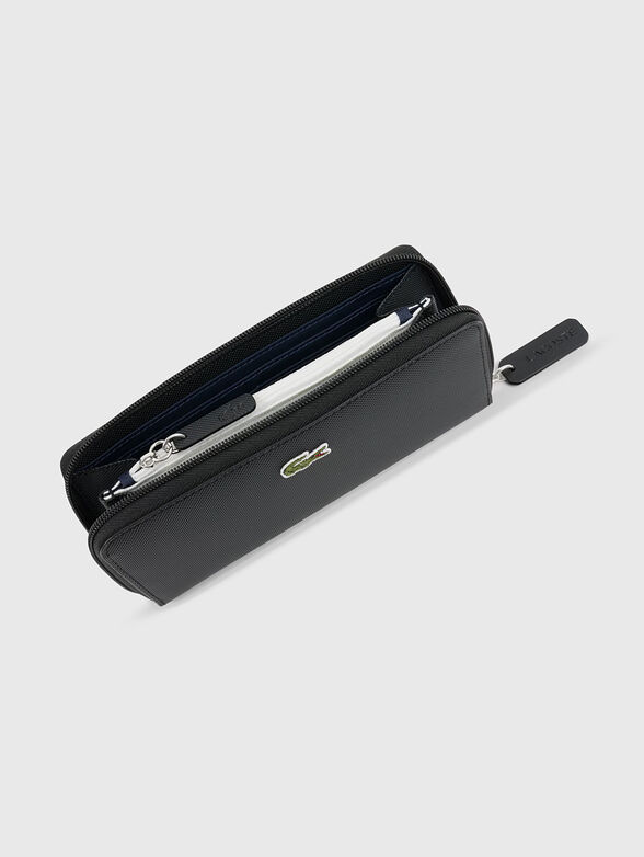 Black wallet with logo detail - 2