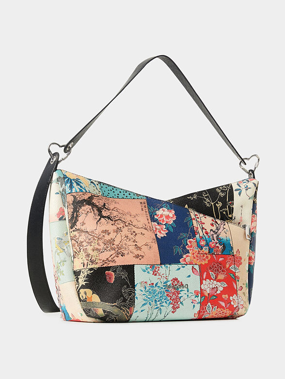 Crossed shoulder bag with floral print - 3