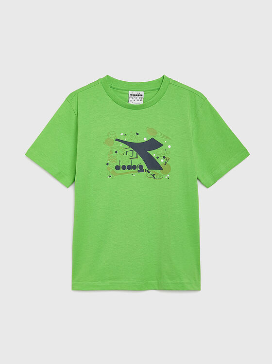 Тениска в зелен цвят - 1