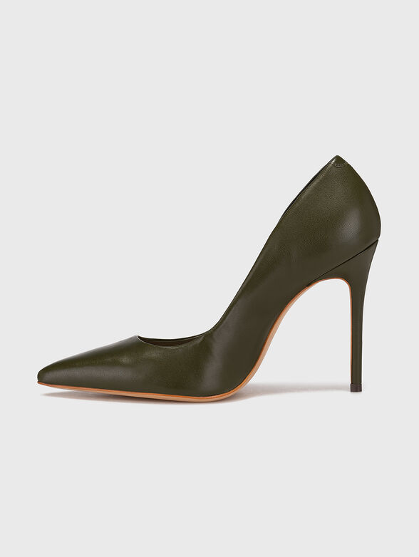 Heeled shoes in beige color - 4