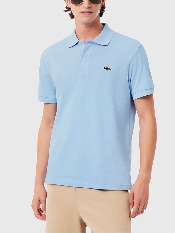 Black short sleeve polo shirt - 1