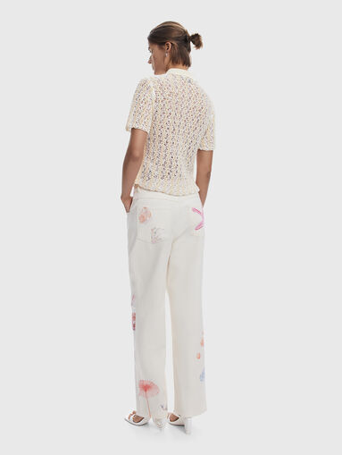 Knitted polo shirt with buttons - 3