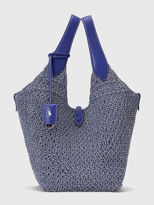 Woven texture tote bag - 1