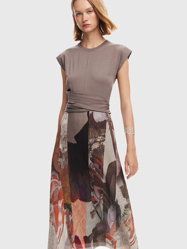 LOLA multicoloured midi dress - 3