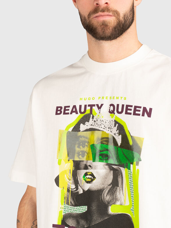 Unisex black printed t-shirt - 6