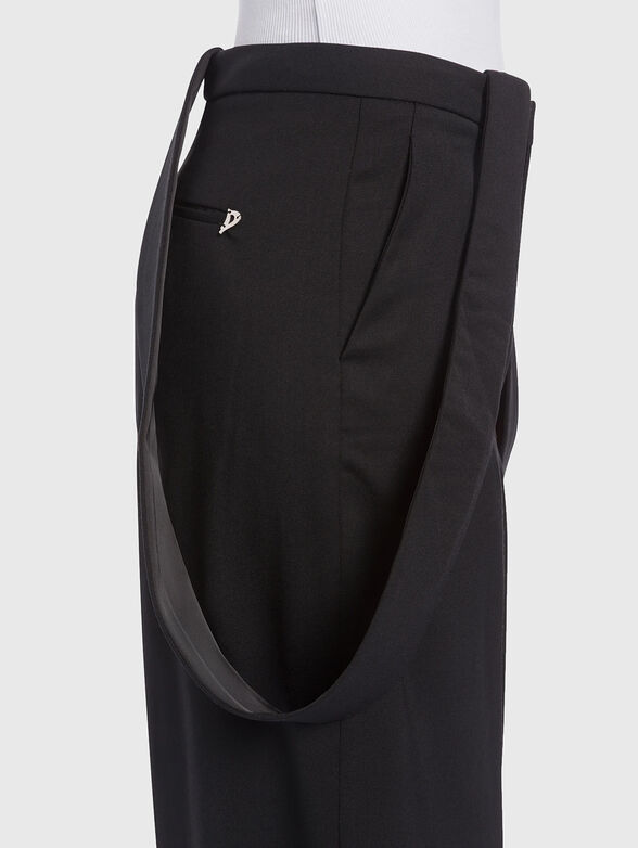 KARA gabardine pants with removable straps - 3