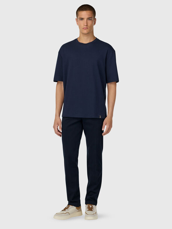 Dark blue T-shirt with logo detail - 2