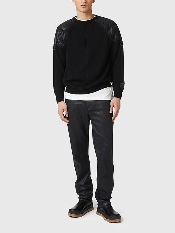 Wool sweater with accent details - 2