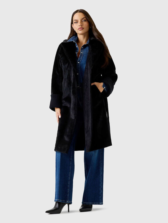 Midi faux fur coat - 2