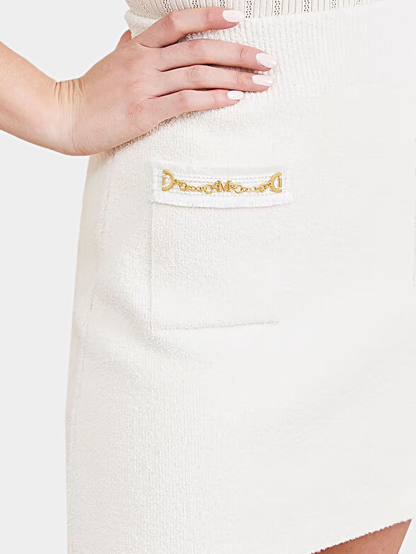 MARTHA knitted skirt with golden accents - 3