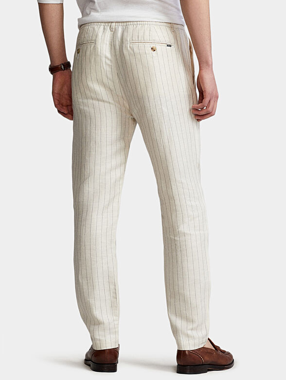 Striped trousers with drawstring - 2