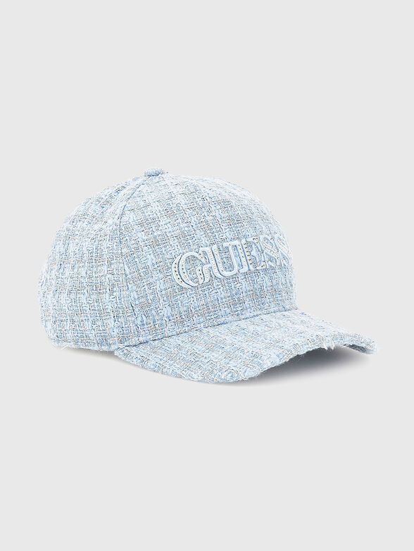 Bouclé hat with logo - 1