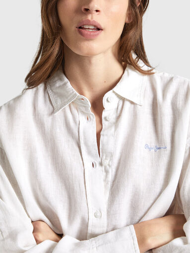PHILLY cotton and linen shirt - 4