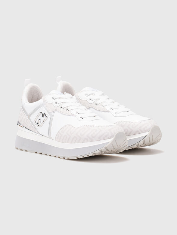 Platform sneakers with monogram logo - 2