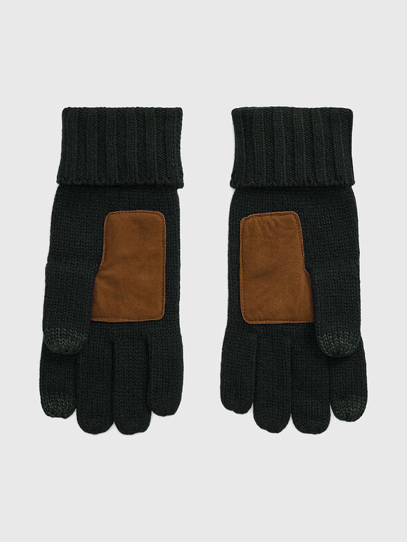 Wool gloves with logo embroidery - 2