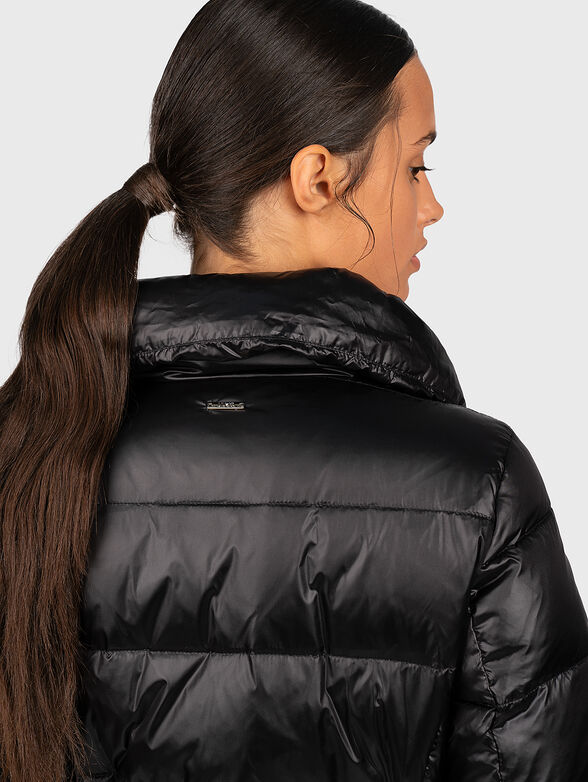 Quilted down jacket with genuine feather padding - 5