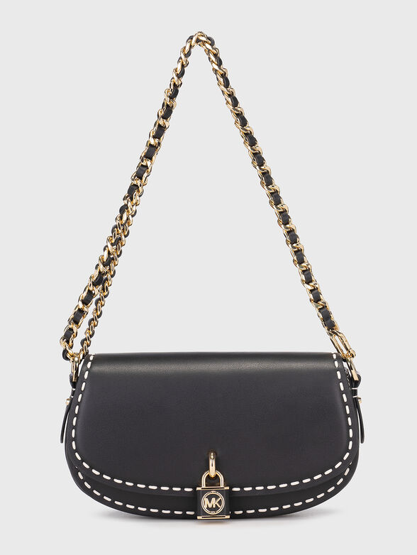 Small hand-stitched leather crossbody bag - 5