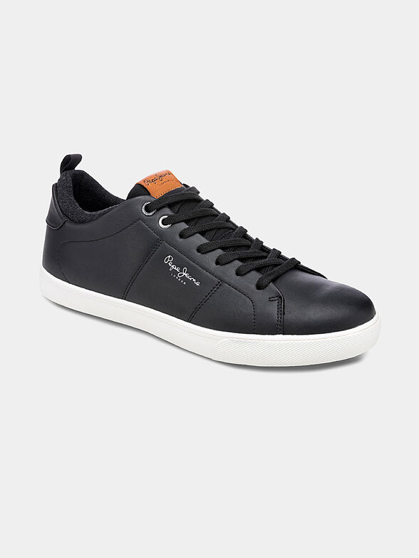 MARTON Black sneakers with logo inscription - 2