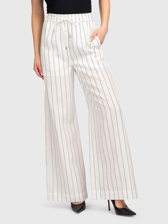 Stripe trousers wide-leg - 1