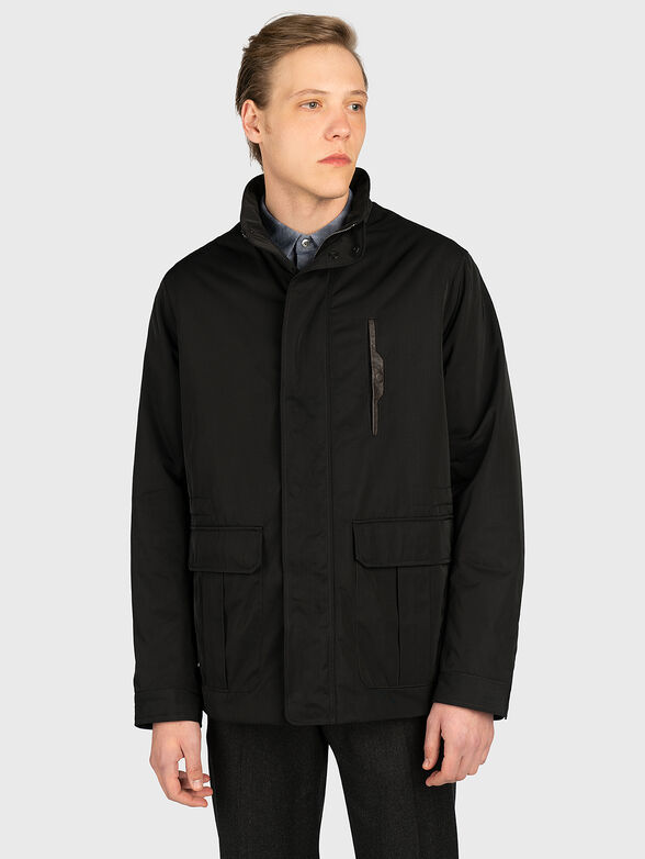 Black jacket with maxi pockets - 1
