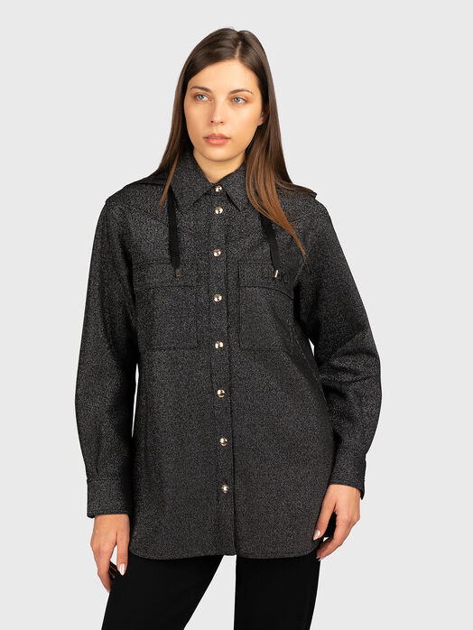 Jacket with lurex threads