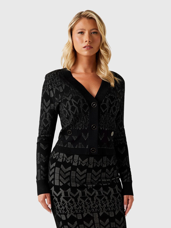 BILLIE cardigan in black - 1