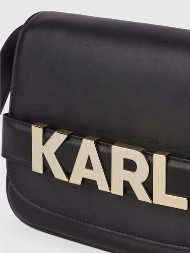 K/LETTERS black bag with logo accent - 4