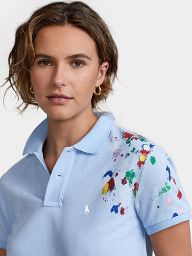 Polo shirt with art accents - 3